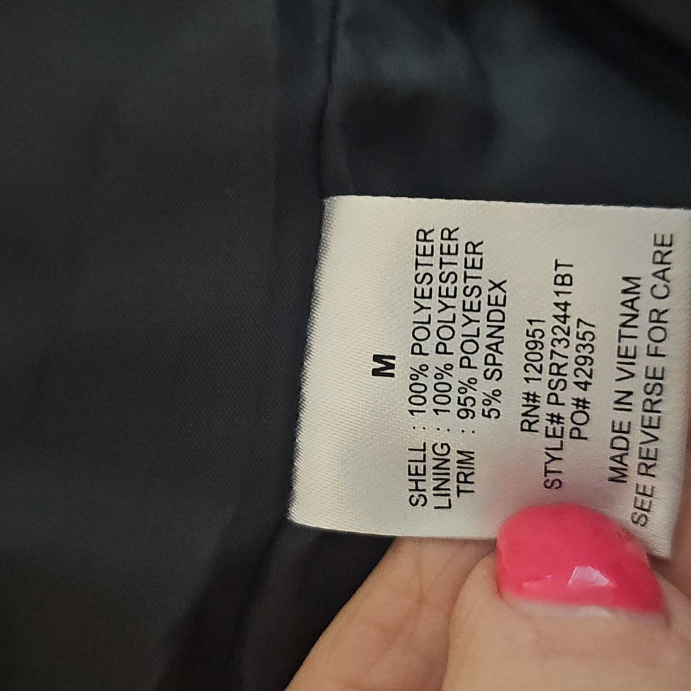 Pink Rose Floral Bomber Jacket - Black Multi Fully Lined - Picture 9 of 10